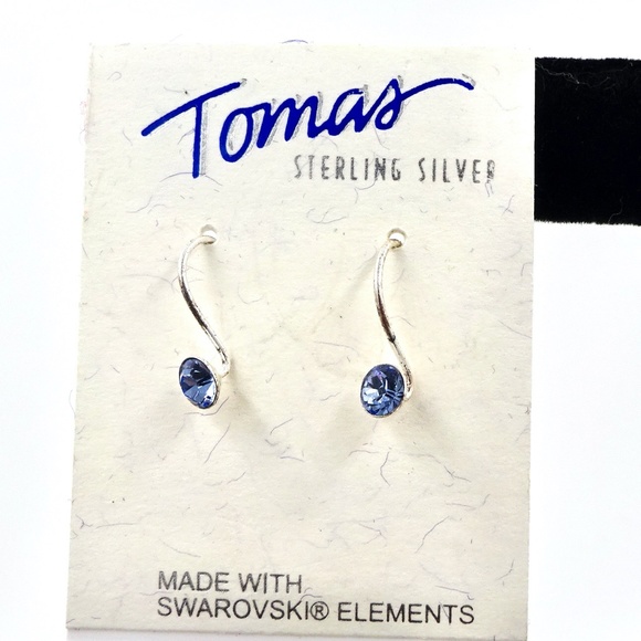 TOMAS Sterling Silver Earrings Swarovski Crystal 2 for 1 NWT - Picture 6 of 10